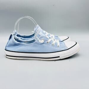 Converse Shoes Womens 9 Blue Mesh Chuck Taylor All Star Shoreline Sneaker Casual